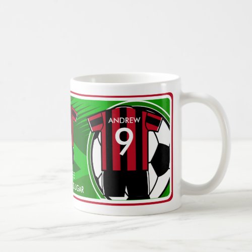 Personalized Designer Soccer mug SRBa