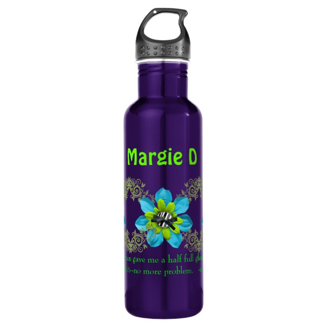 Personalized Designer Template Water Bottle (Front)