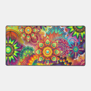 Personalized Desk Mat, Desk mat, Mandala Desk Mat, Desk Mat