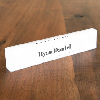 Personalized Desk Name Plate