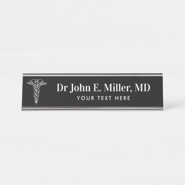 Doctor deals name plate