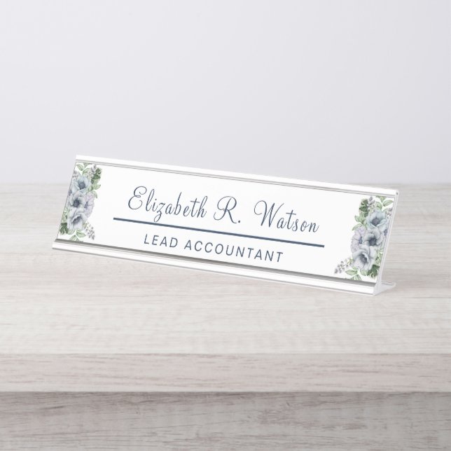 Personalized Desk Name Plate New Job Gift For Her (Front)