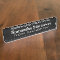 Personalized desk name plate with company title