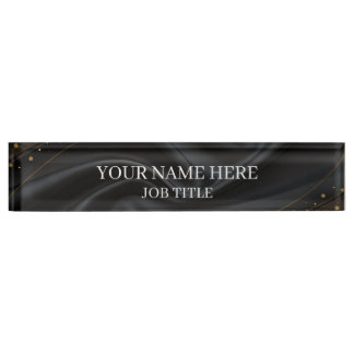 Personalized Desk Name Plate with Logo
