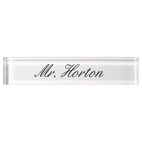 Personalized Desk Nameplate