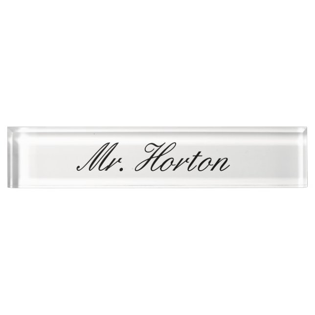 Personalized Desk Nameplate (Front)