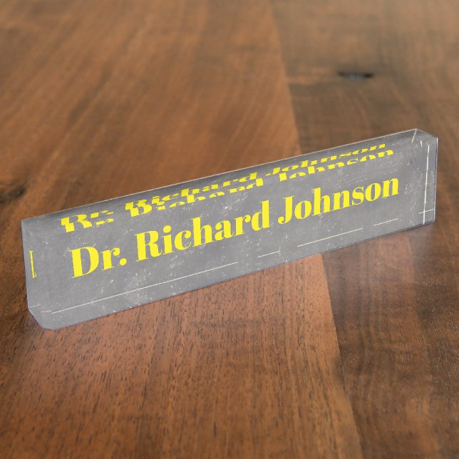 Personalized Desk Nameplate (Side)