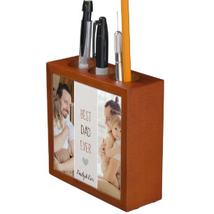 Personalized Desk Organizer – Best Dad Ever