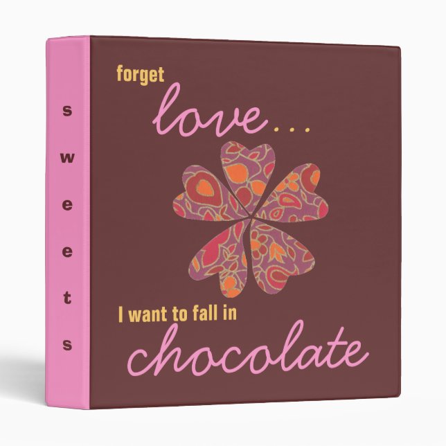 Personalized dessert cookbook binder (Front/Spine)