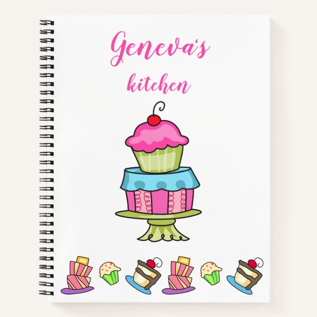 Personalized Dessert Notebook (Front)