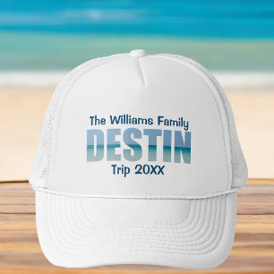 Personalized Destin Beach Trip Matching Family Trucker Hat