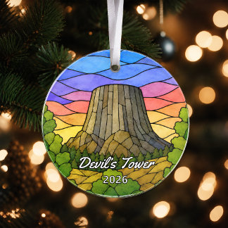 Personalized Devil’s Tower National Monument Acryl Ornament