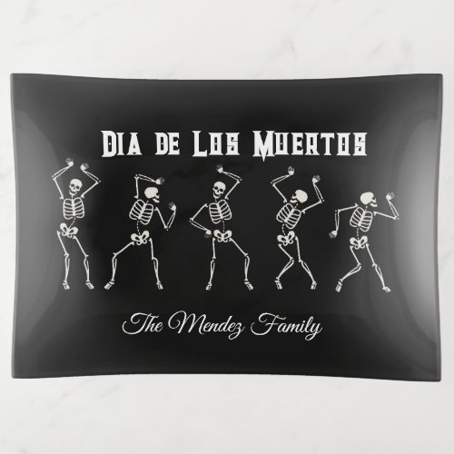 Personalized Dia De Los Muertos  Trinket Tray