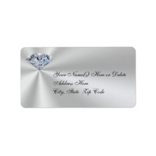 Personalized Diamond Anniversary Address Labels