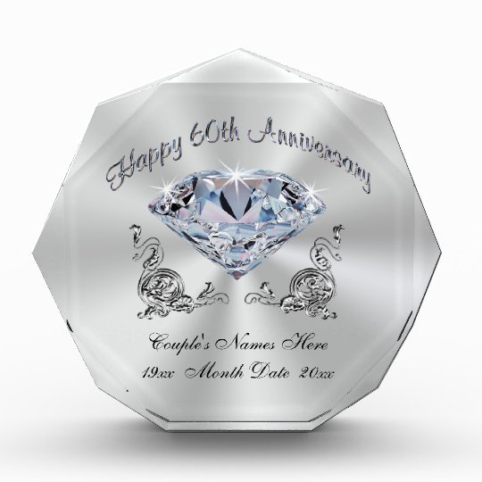 Personalized Diamond Anniversary Gift Ideas 60th Zazzle Com