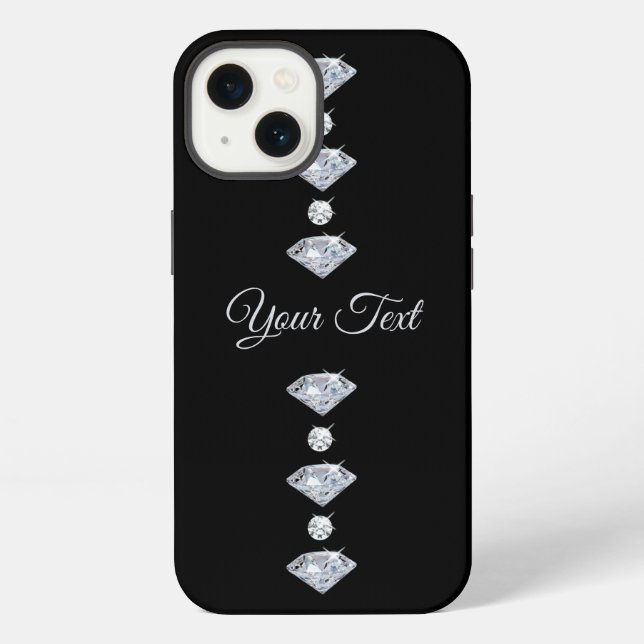 Personalized Diamonds  Iphone Case (Back)