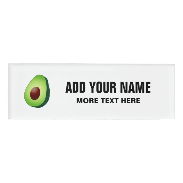 Personalized dietitian and nutritionist name tags (Front)