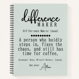 Personalized Difference Maker Definition Journal