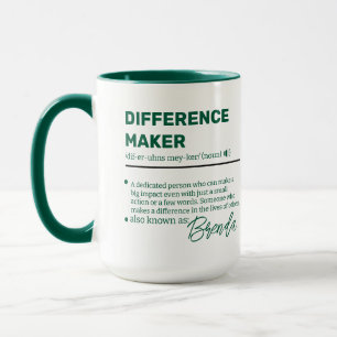 Personalized Difference Maker Mug, Appreciation  M Mug