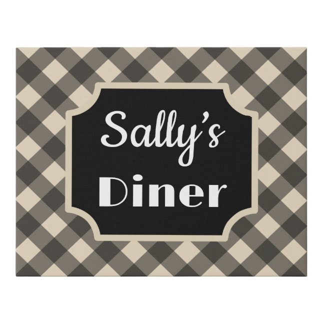 Personalized Diner Sign (Front)