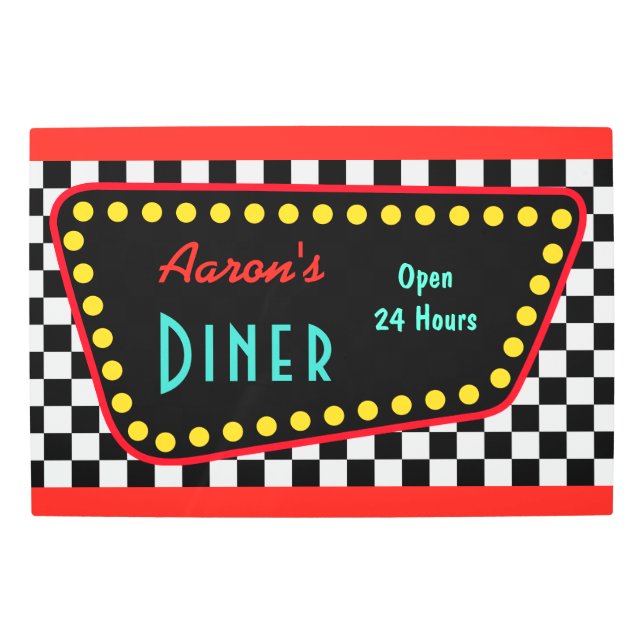Personalized Diner Sign (Front)