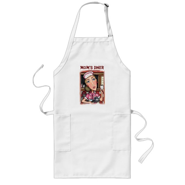 Personalized Diner Waitress Kitchen Apron (Front)