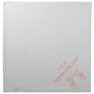 Personalized dinner napkins for your wedding