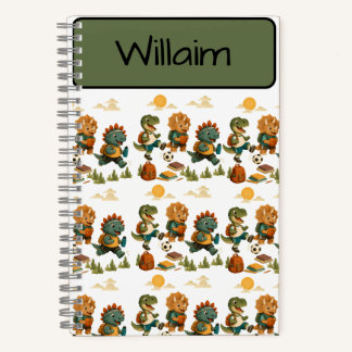 Personalized Dino-Mite-Athlete Notebook