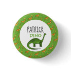 Personalized Dino Name, Dinosaur 6 Cm Round Badge