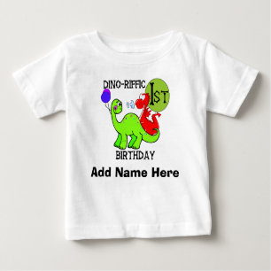 Personalized Dinosaur 1st Birthday Tshirt
