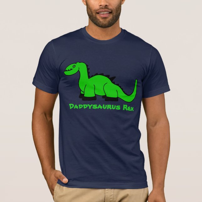 Personalized Dinosaur Adult T-Shirt for Men Dad (Front)
