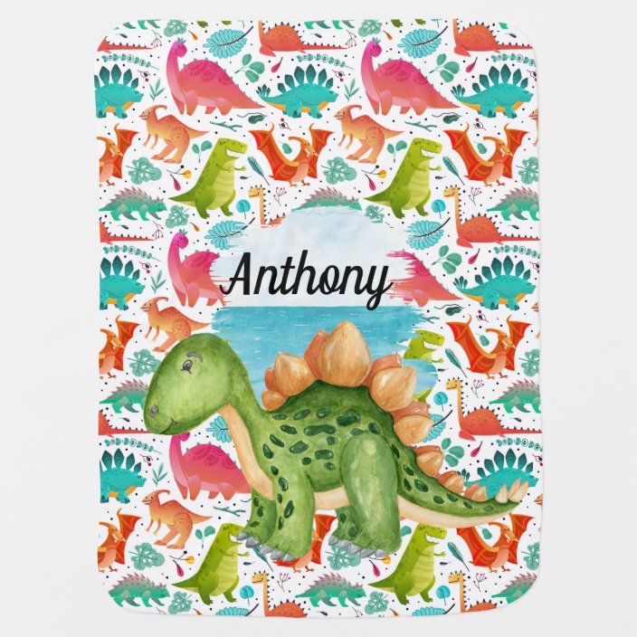 dinosaur baby blanket