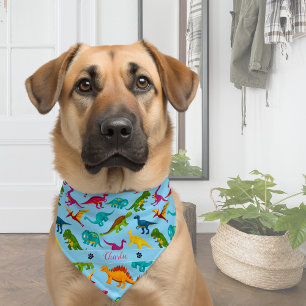 Personalized Dinosaur Dog Bandana   Perfect Dog  Pet Bandana Collar