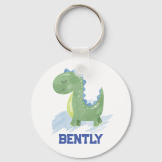Personalized Dinosaur Keychain