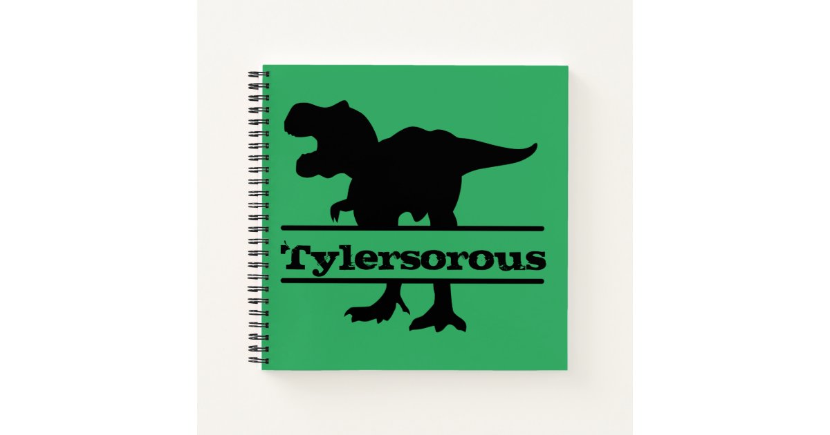 Personalized Dinosaur Kids Name Notebook | Zazzle