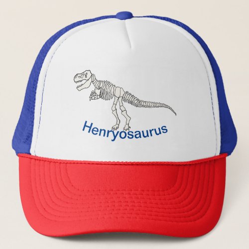 Personalized Dinosaur Name Trucker Hat