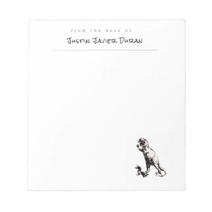 Personalized Dinosaur Notepad