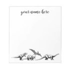 Personalized Dinosaur Notepad for Kids
