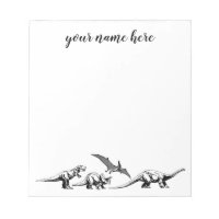 Personalized Dinosaur Notepad for Kids
