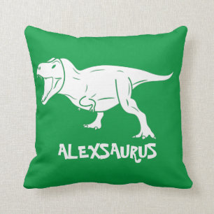 Personalized Dinosaur Pillow, Gift for Kids, Thro Throw Pillow