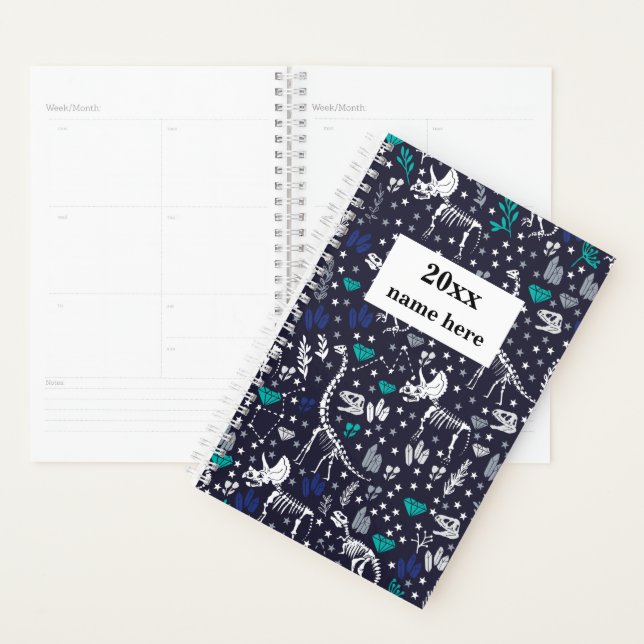 Personalized Dinosaur Planner for Kids (Display)