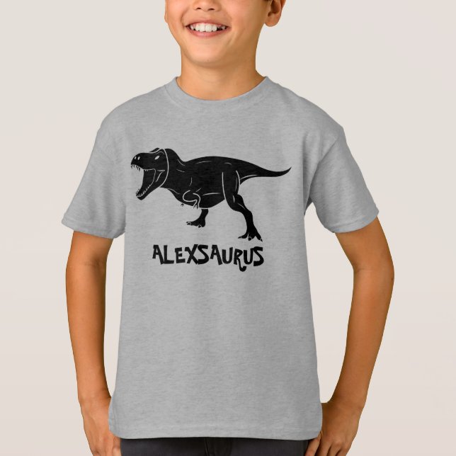 Personalized Dinosaur Shirts, Gift for Kids,  T-Sh T-Shirt (Front)