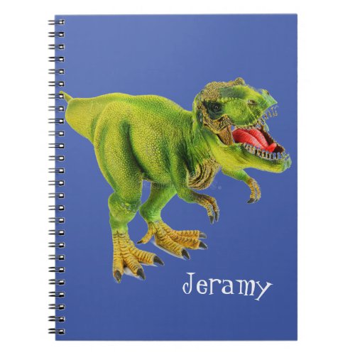 Personalized Dinosaur Spiral Photo Notebook