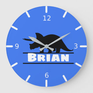 Personalized Dinosaur Square Wall Clock