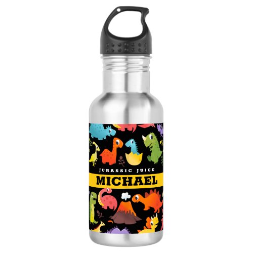 Personalized Dinosaur Stainless Steel Water Bottle