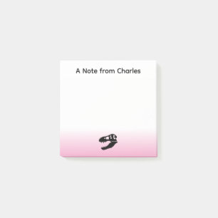 Personalized Dinosaur T. rex Post-it Notes