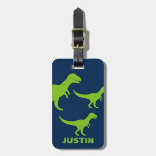 2 Pack Luggage Tags Dinosaur Cruise Luggage Tag For Travel Bag Suitcase Accessories
