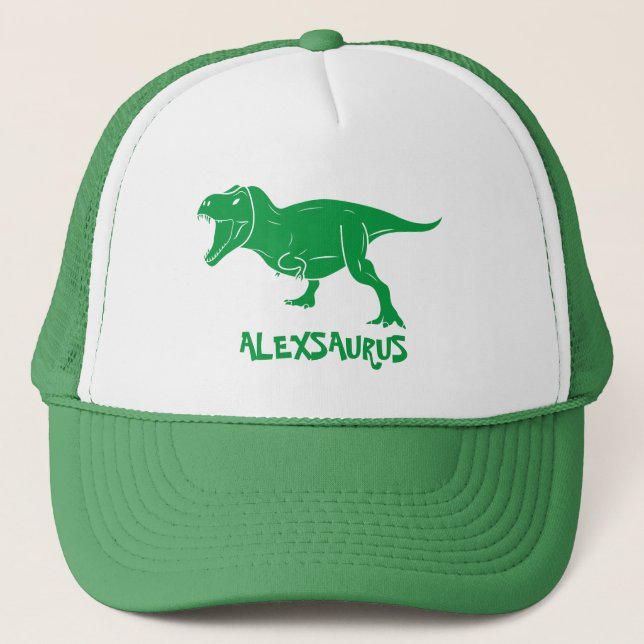 Personalized Dinosaur  Trucker Hat (Front)