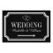 Personalized directional signage wedding yard sign