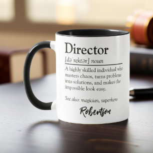 Personalized Director Definition Appreciation Mug
